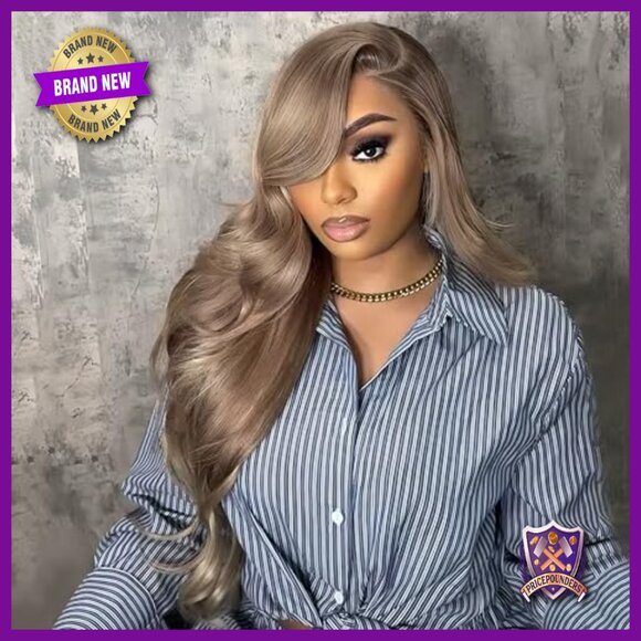 28 Inch Human Hair Lace Front Wig 180% Density Body Wave Pre Plucked main image 3